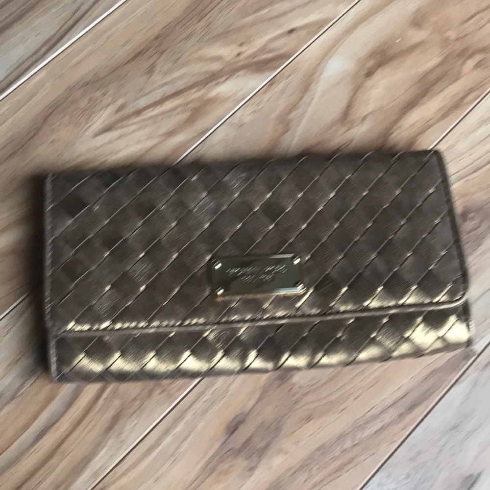 Gold Michael Kors clutch
